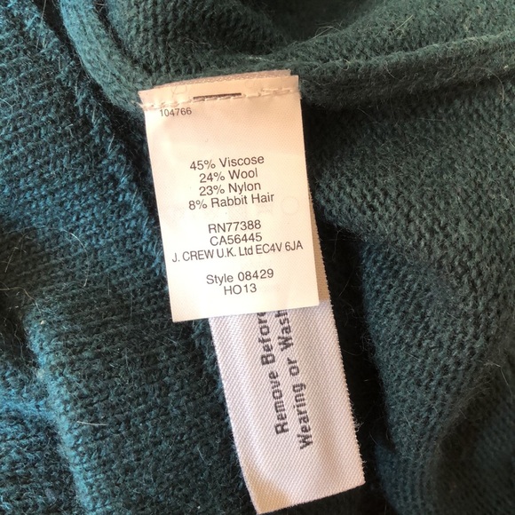 Jewel collar wool/rabbit hair blend sweater - Picture 8 of 8